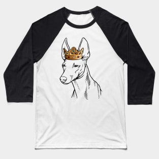 Cirneco dell'Etna Dog King Queen Wearing Crown Baseball T-Shirt